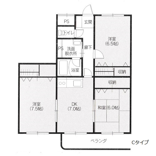 間取り3DK