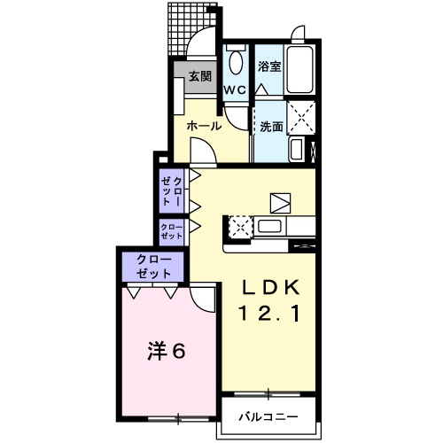 間取り 1LDK