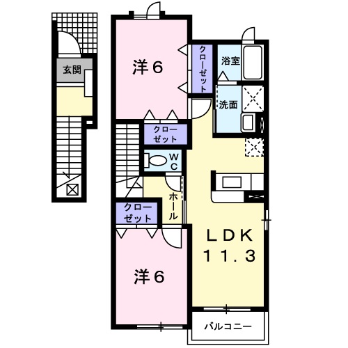 間取り2LDK
