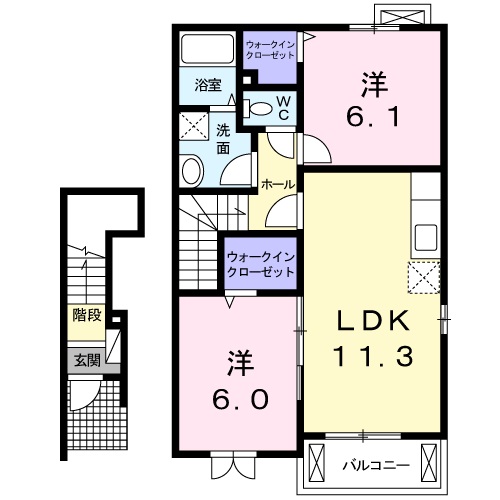 間取り2LDK