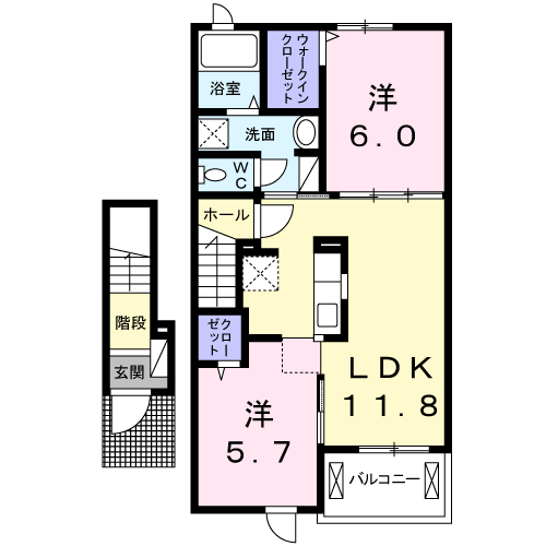 間取り2LDK