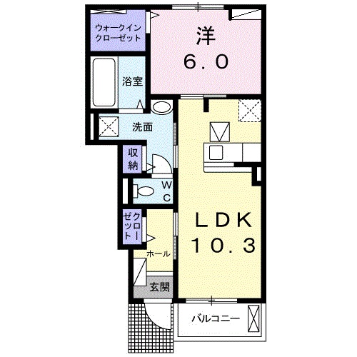 間取り1LDK