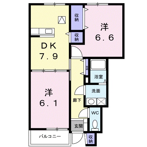 間取り 2LDK