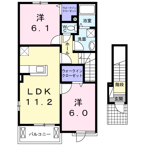 間取り２LDK