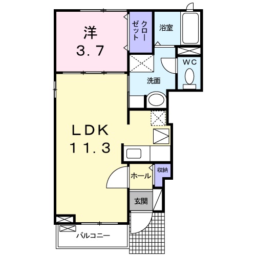 間取り 1F