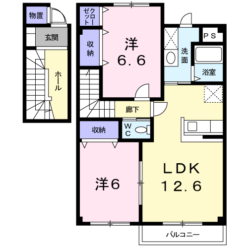 間取り２ＬＤＫ