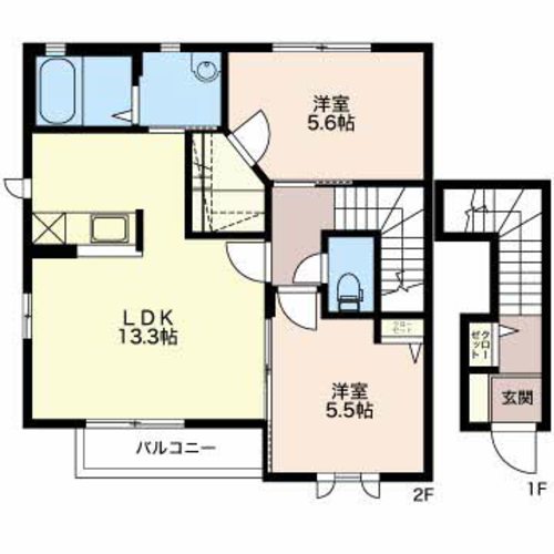 間取り2LDK