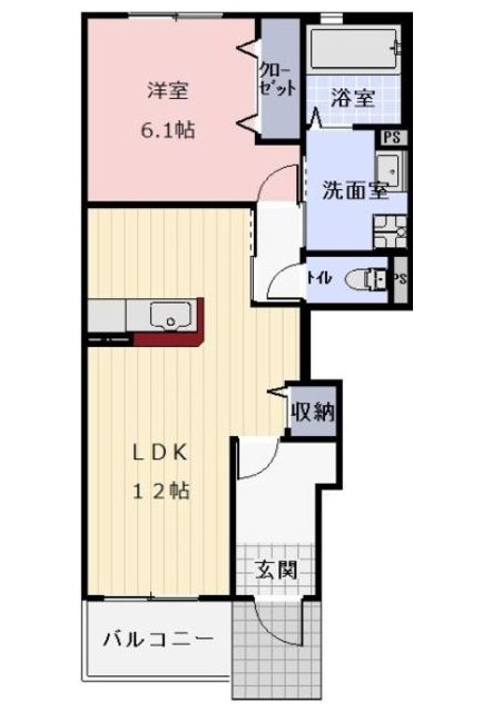 間取り1LDK