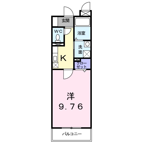 間取り1K