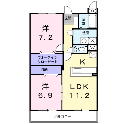 間取り2LDK