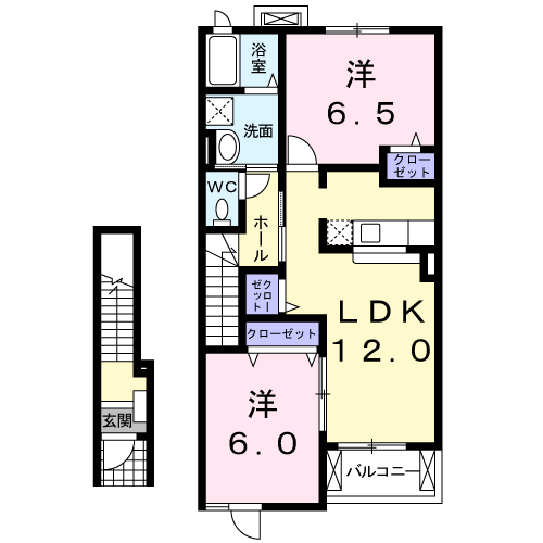 間取り２LDK