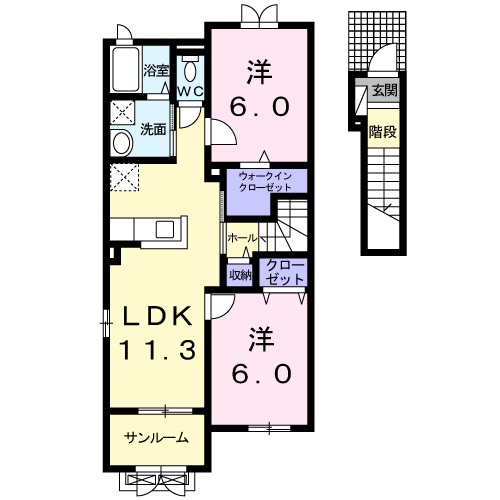 間取り2LDK
