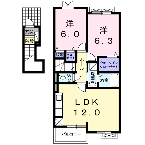 間取り2LDK