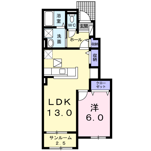 間取り1LDK
