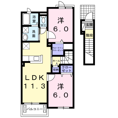 間取り2LDK
