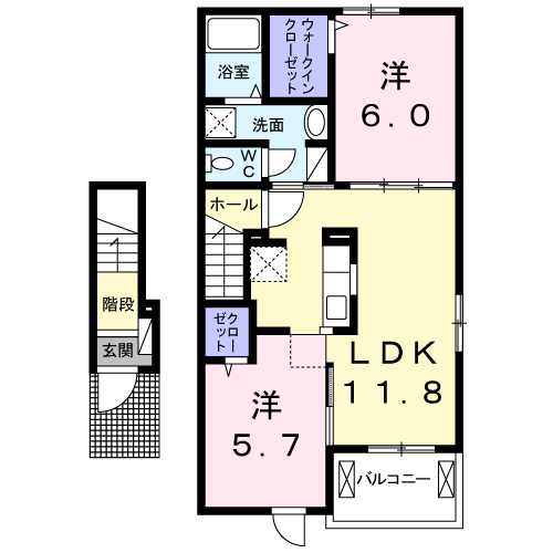 間取り2LDK