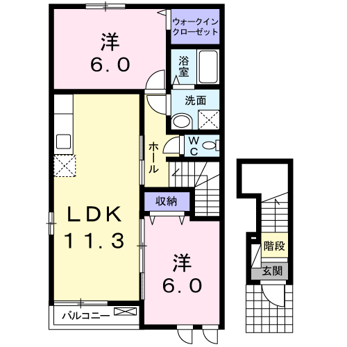 間取り2LDK