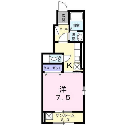 間取り1K