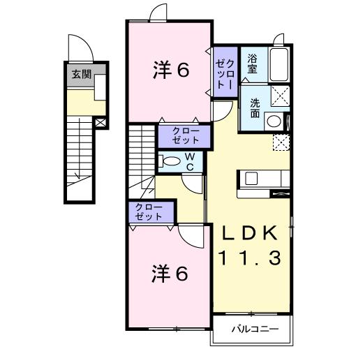 間取り2LDK