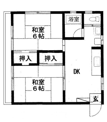 間取り2DK