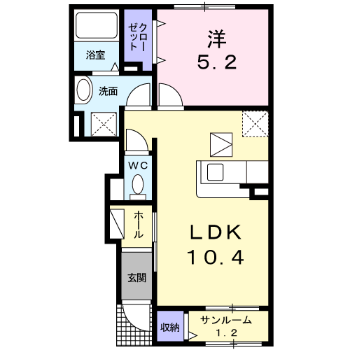 間取り1LDK