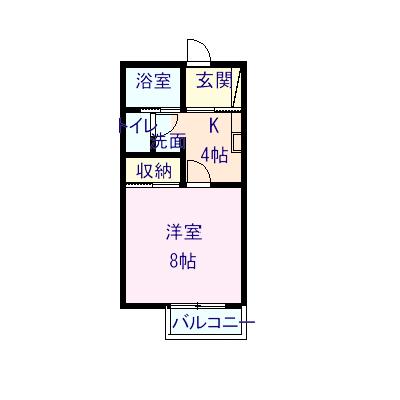 間取り1K