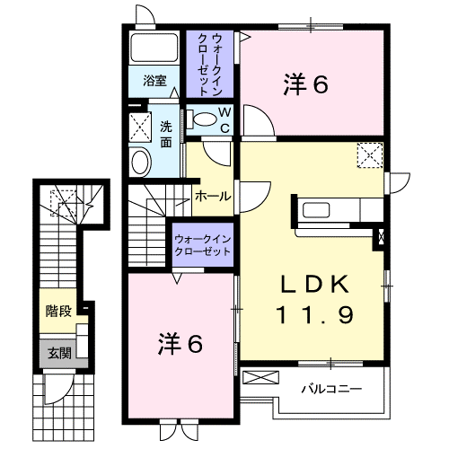 間取り2LDK
