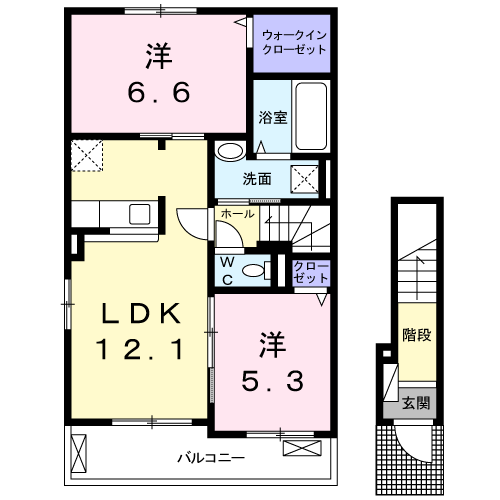 間取り2LDK