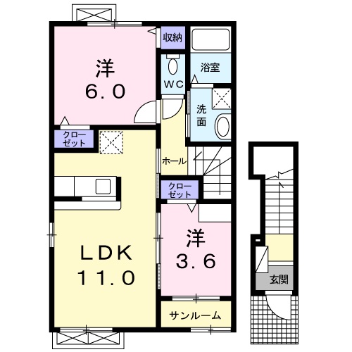 間取り2LDK