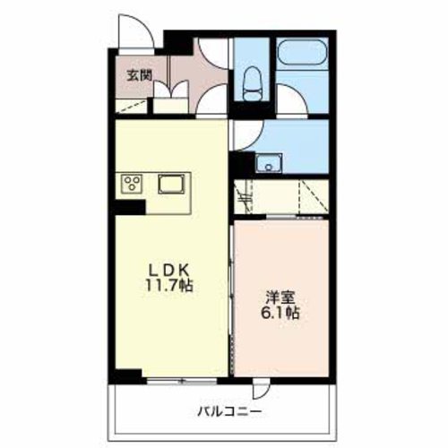 間取り1LDK 46.28