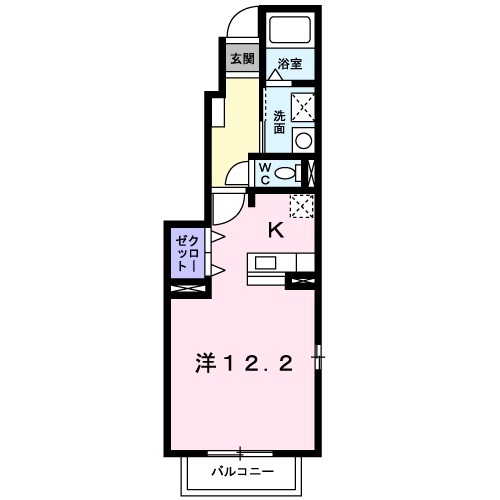 間取り1K