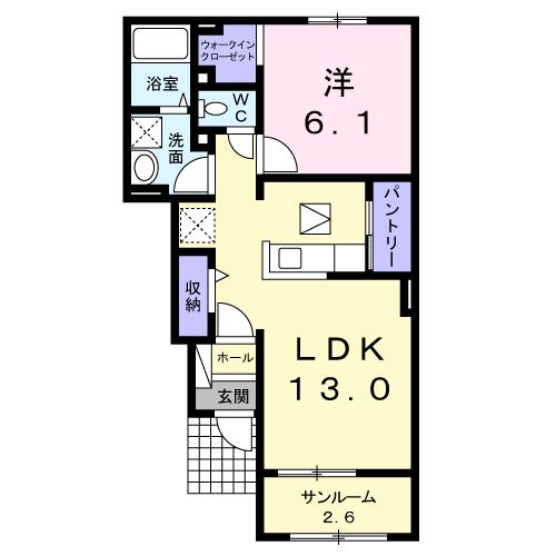 1LDK 間取り