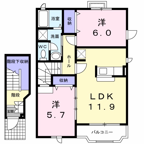 間取り2LDK